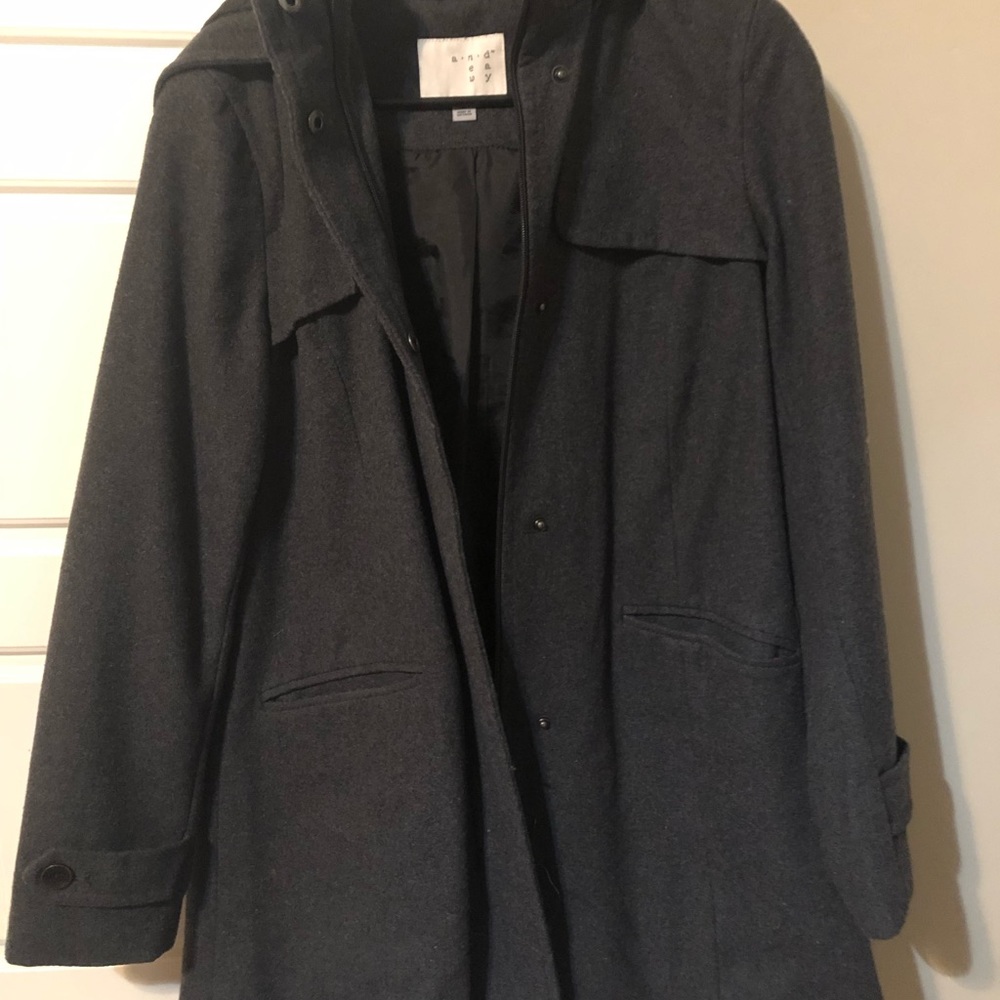Grey trench coat